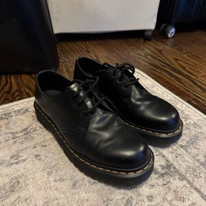 Dr. Martens Men's Black Leather Shoes